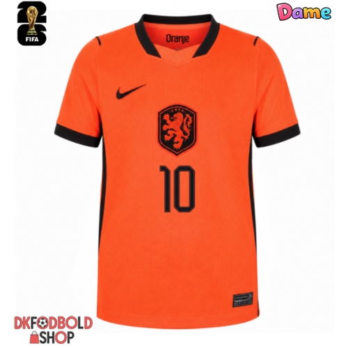Holland Memphis Depay #10 Hjemmebanetrøje Dame VM 2026 Kort ærmer